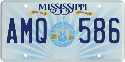 MS license plate AMQ586