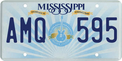 MS license plate AMQ595
