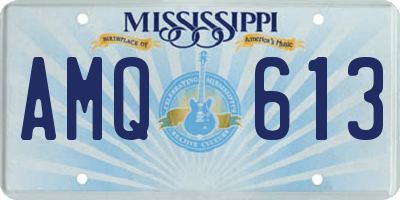 MS license plate AMQ613