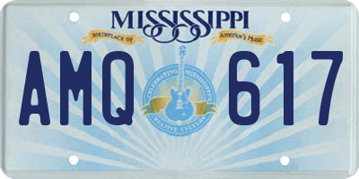 MS license plate AMQ617