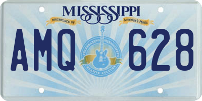 MS license plate AMQ628
