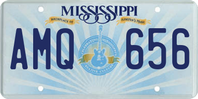 MS license plate AMQ656