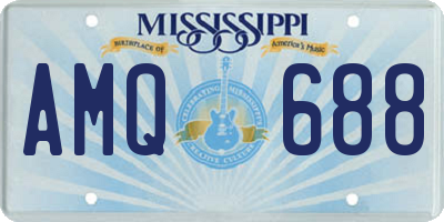 MS license plate AMQ688