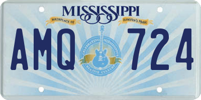 MS license plate AMQ724
