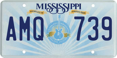 MS license plate AMQ739