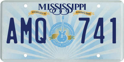 MS license plate AMQ741