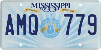 MS license plate AMQ779