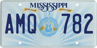 MS license plate AMQ782