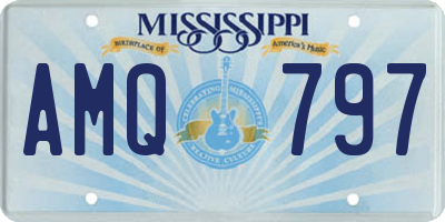 MS license plate AMQ797