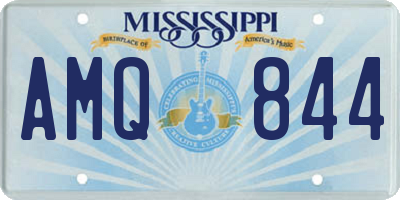 MS license plate AMQ844