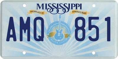 MS license plate AMQ851
