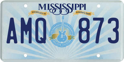 MS license plate AMQ873
