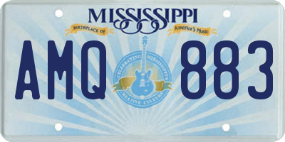MS license plate AMQ883