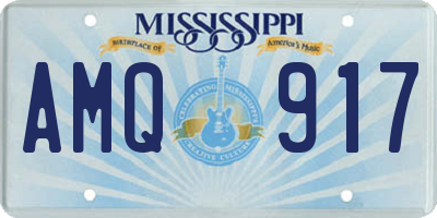MS license plate AMQ917