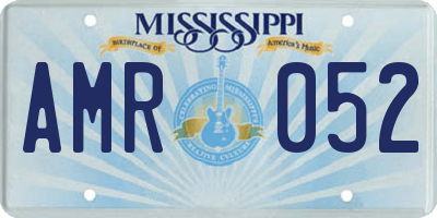 MS license plate AMR052