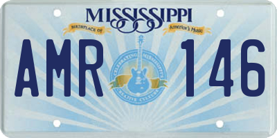 MS license plate AMR146