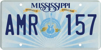 MS license plate AMR157
