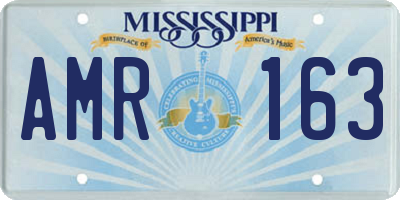 MS license plate AMR163