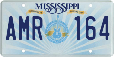 MS license plate AMR164