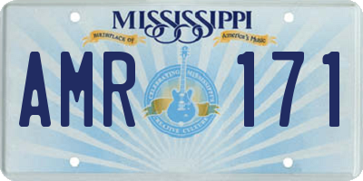 MS license plate AMR171