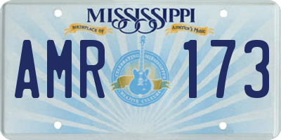 MS license plate AMR173