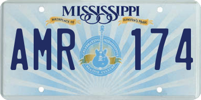 MS license plate AMR174