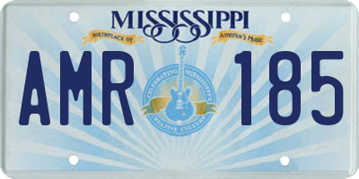 MS license plate AMR185