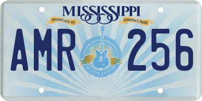 MS license plate AMR256