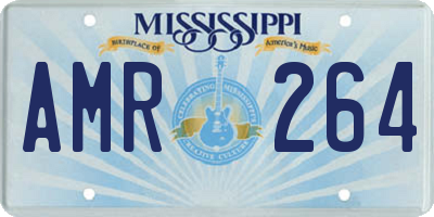 MS license plate AMR264
