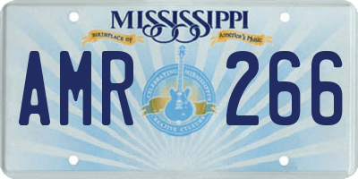 MS license plate AMR266