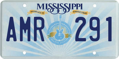 MS license plate AMR291