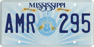 MS license plate AMR295