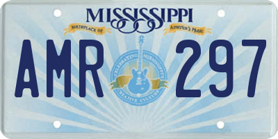 MS license plate AMR297