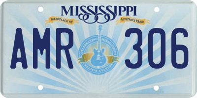 MS license plate AMR306