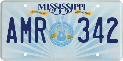 MS license plate AMR342