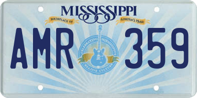MS license plate AMR359