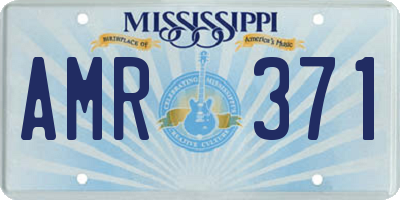 MS license plate AMR371