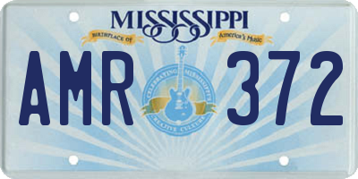 MS license plate AMR372