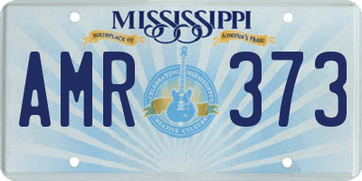 MS license plate AMR373