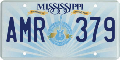 MS license plate AMR379