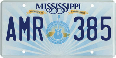 MS license plate AMR385