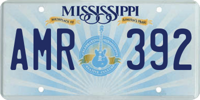 MS license plate AMR392