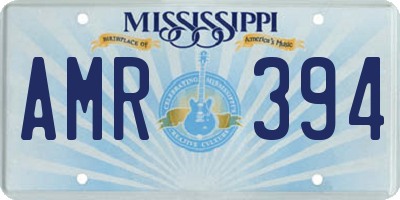 MS license plate AMR394