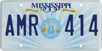 MS license plate AMR414