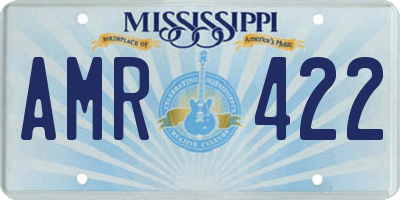 MS license plate AMR422