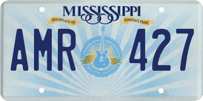 MS license plate AMR427