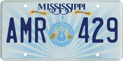 MS license plate AMR429