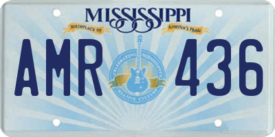 MS license plate AMR436
