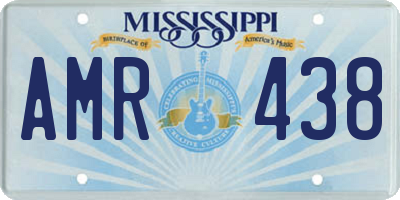 MS license plate AMR438