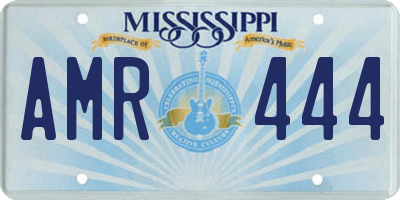 MS license plate AMR444